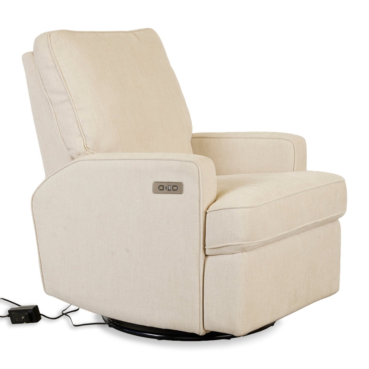 QUAX-Fauteuil D'Allaitement Électrique Swivel & Gliding - Tofu