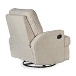 QUAX - Fauteuil Inclinable Electrique - Swivel & Gliding - Teddy Taupe