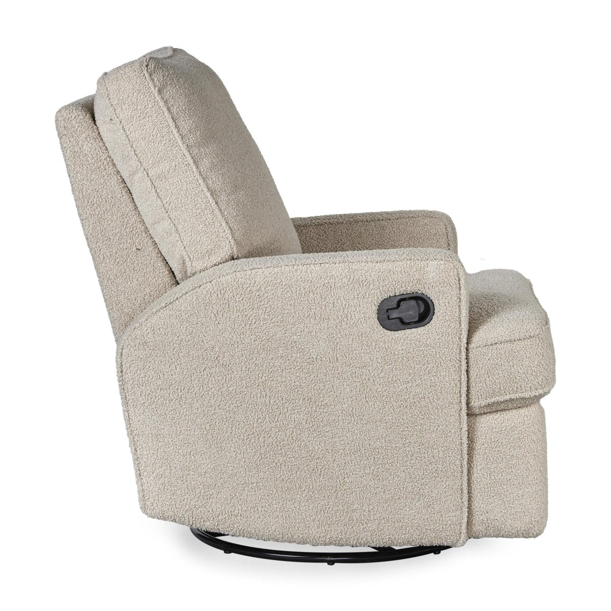 QUAX - Fauteuil Inclinable Electrique - Swivel & Gliding - Teddy Taupe