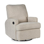 QUAX - Fauteuil Inclinable Electrique - Swivel & Gliding - Teddy Taupe