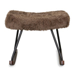 QUAX-Hocker Rocker De Luxe - Pluche Espresso