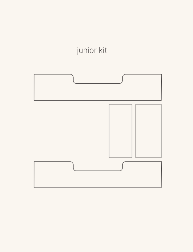 QUAX - Kit de Conversion YUME 70 x 170 cm - Frêne Naturel