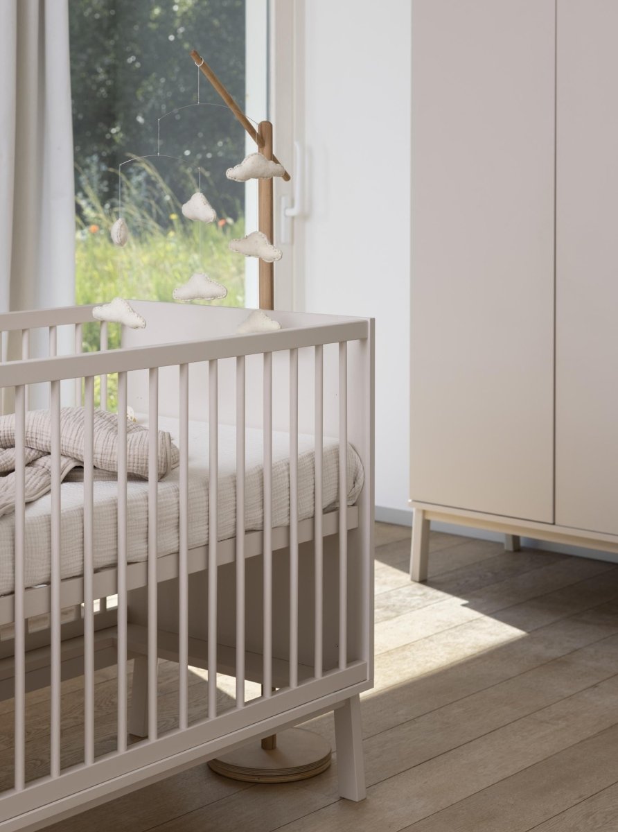 QUAX - Lit Bébé ASHI 120 x 60 cm - Argile