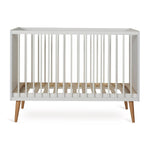 QUAX - Lit Bébé COCOON 120 x 60 cm - Blanc Glacé