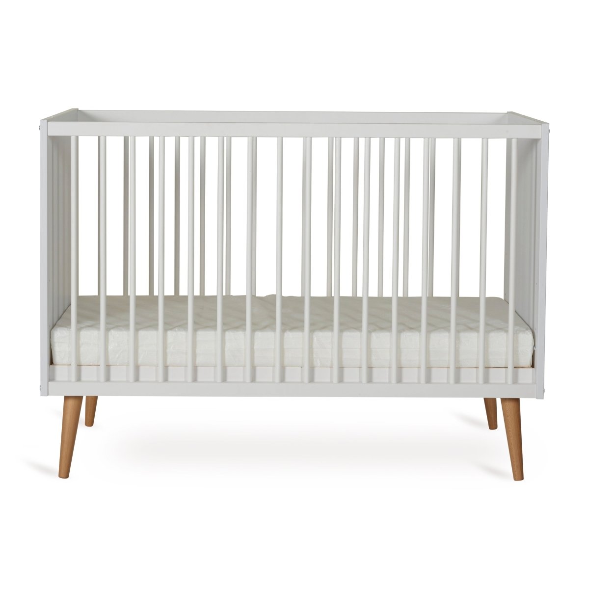 QUAX - Lit Bébé COCOON 120 x 60 cm - Blanc Glacé