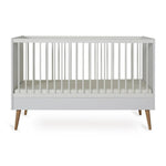 QUAX - Lit Bébé Évolutif COCOON 140 x 70 cm - Blanc Glacé