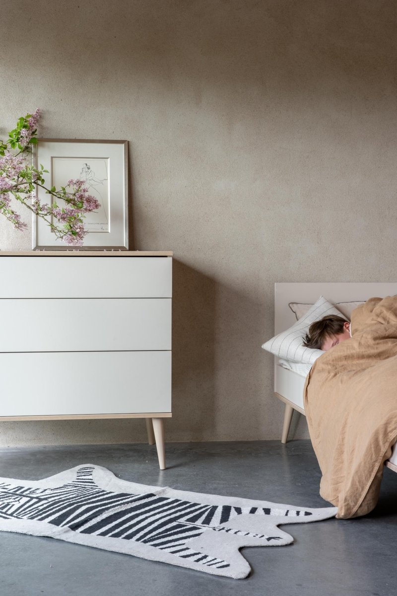 QUAX - Lit Bébé Évolutif Flow 140 x 70 cm - Argile