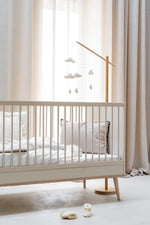 QUAX - Lit Bébé Évolutif Flow 140 x 70 cm - Argile