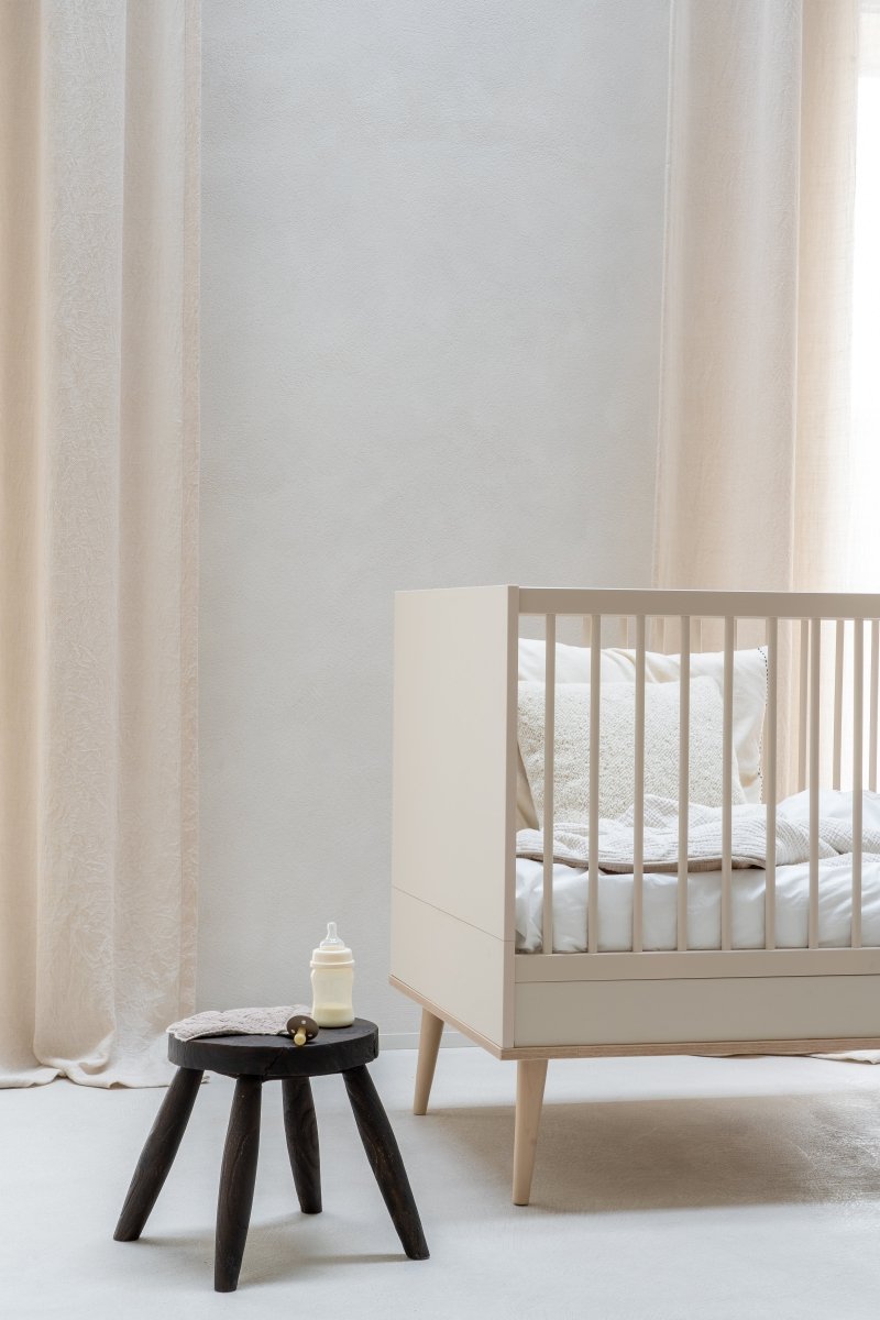 QUAX - Lit Bébé Évolutif Flow 140 x 70 cm - Argile