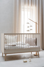 QUAX - Lit Bébé Évolutif Flow 140 x 70 cm - Argile