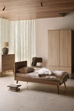 QUAX - Lit Bébé Évolutif Flow 140 x 70 cm - Frêne Miel