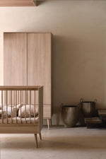 QUAX - Lit Bébé Évolutif Flow 140 x 70 cm - Frêne Miel