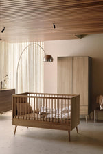 QUAX - Lit Bébé Évolutif Flow 140 x 70 cm - Frêne Miel