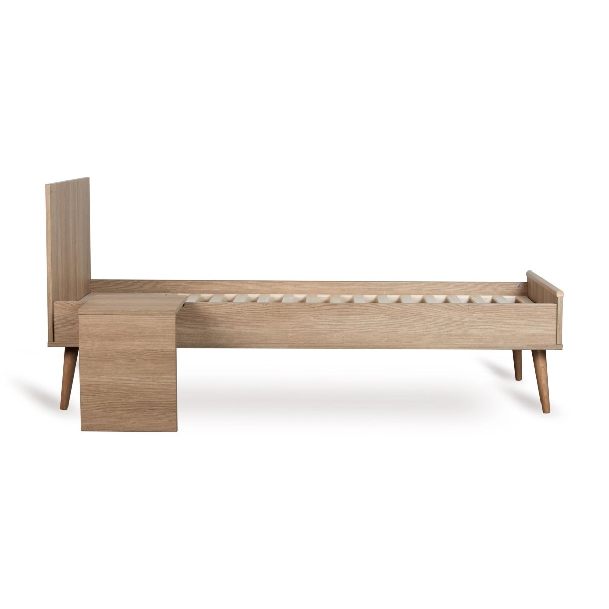 QUAX - Lit Bébé Évolutif Flow 140 x 70 cm - Frêne Miel