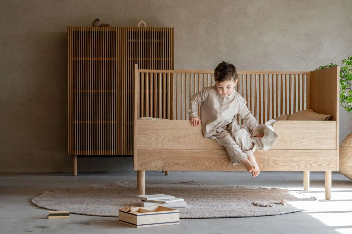 QUAX - Lit Bébé Évolutif HAI NO KI 70 x 140 Cm - Les Petits