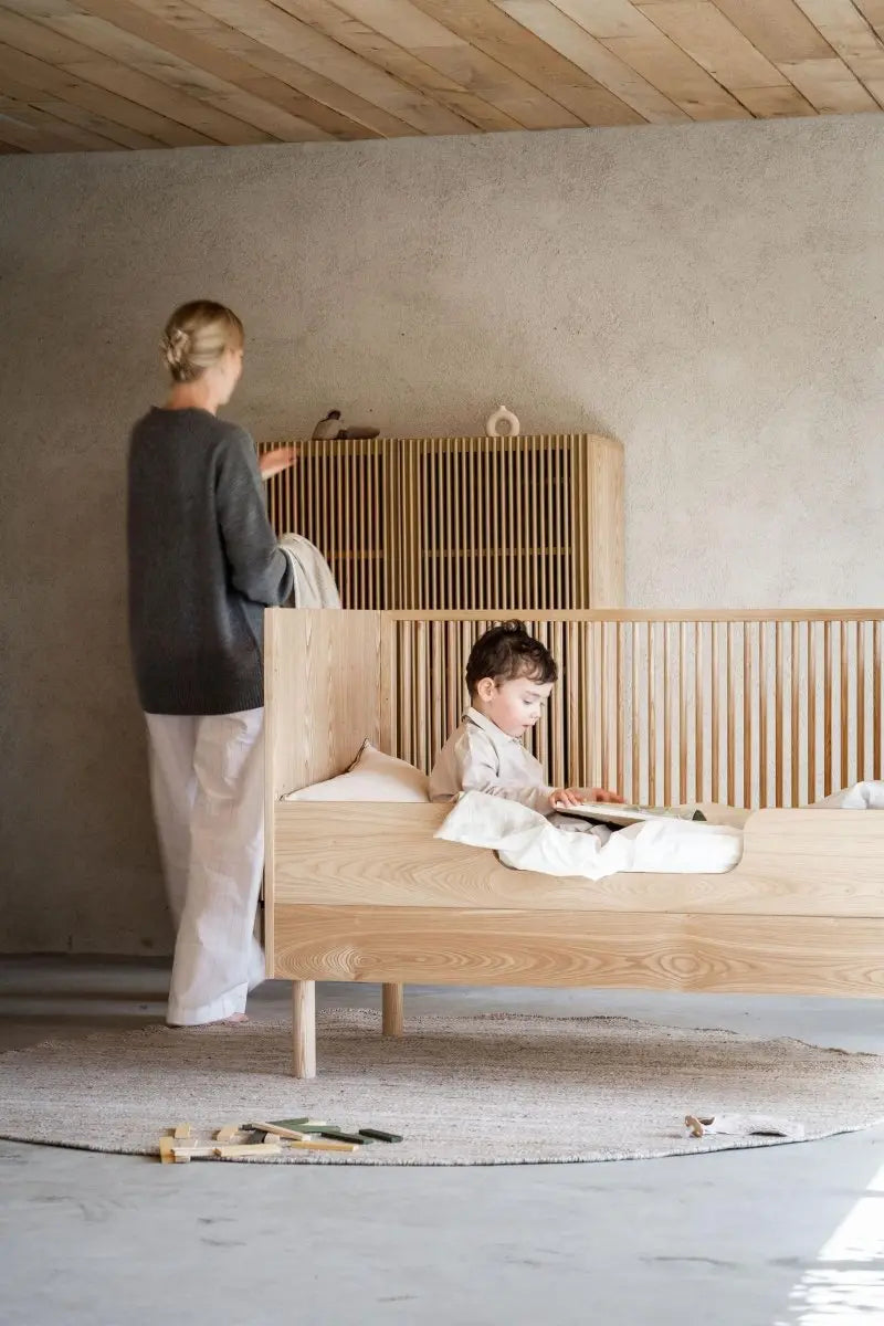 QUAX - Lit Bébé Évolutif HAI NO KI 70 x 140 Cm - Les Petits