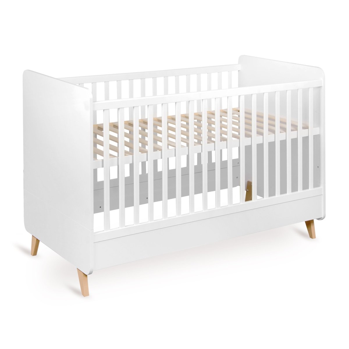 QUAX - Lit Bébé Évolutif LOFT 70 x 140 Cm - Blanc