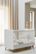 QUAX - Lit Bébé Évolutif LOFT 70 x 140 Cm - Blanc
