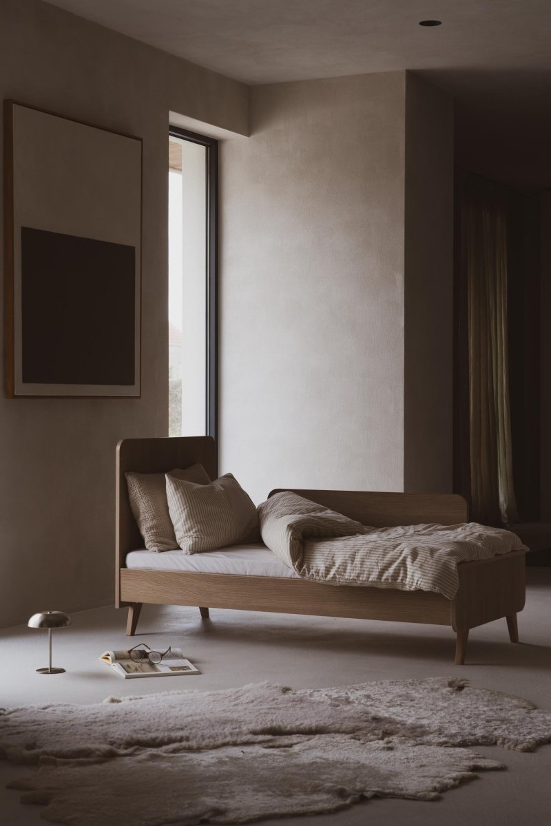 QUAX - Lit Bébé Évolutif LOFT 70 x 140 Cm - Frêne Miel