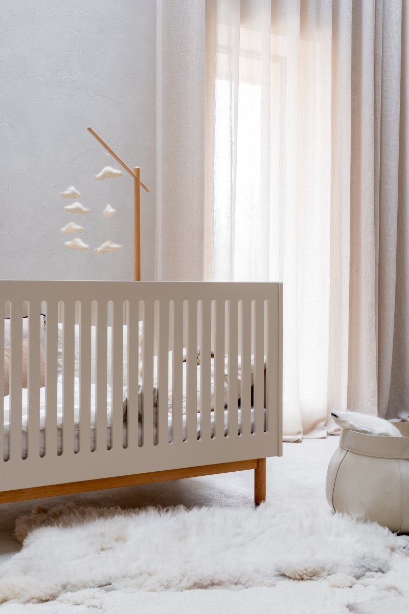 QUAX - Lit Bébé Évolutif MOOD 70 x 140 Cm - Argile