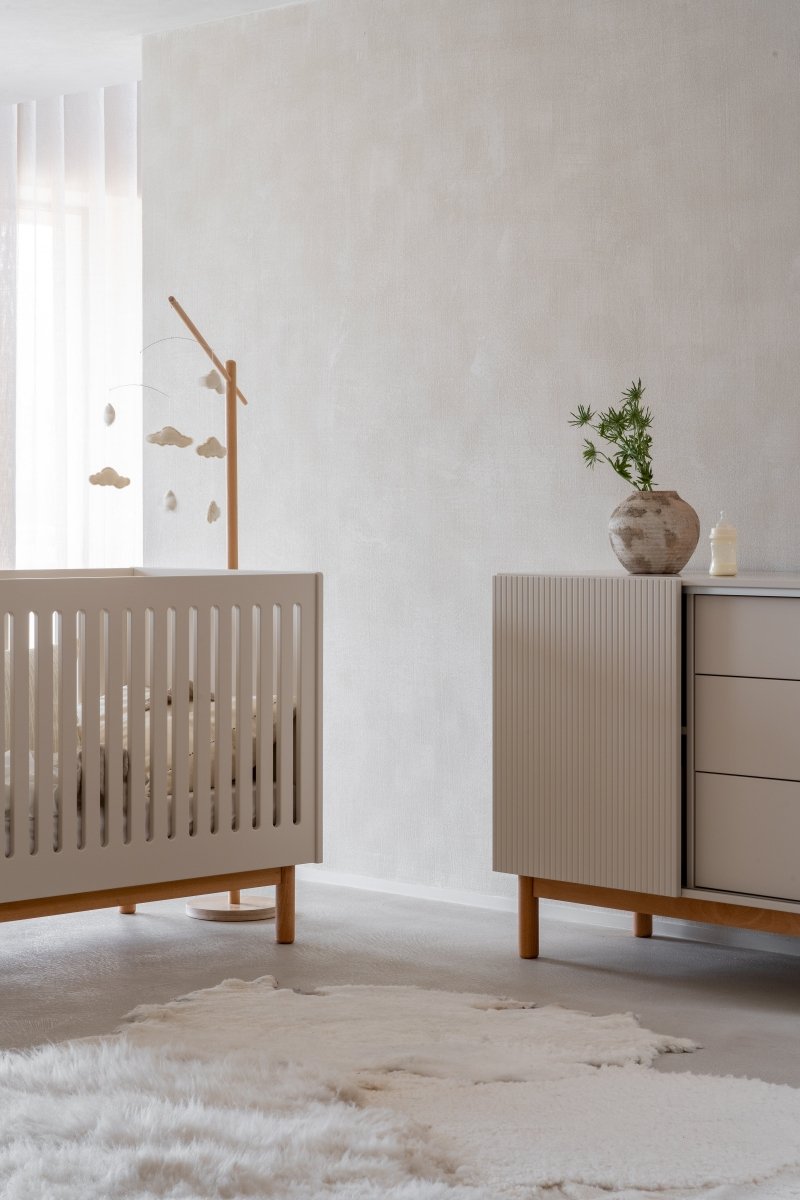 QUAX - Lit Bébé Évolutif MOOD 70 x 140 Cm - Argile