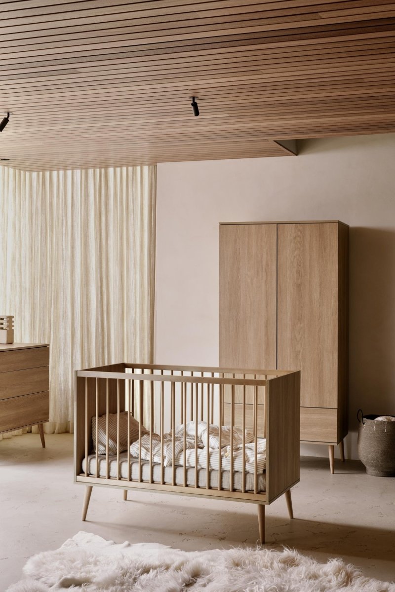 QUAX - Lit Bébé FLOW 120 x 60 cm - Frêne Miel