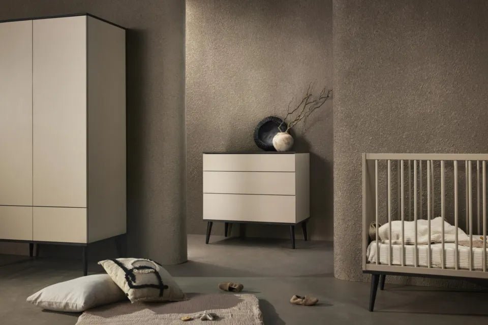 QUAX - Lit Bébé FLOW 120 x 60 cm - Pierre