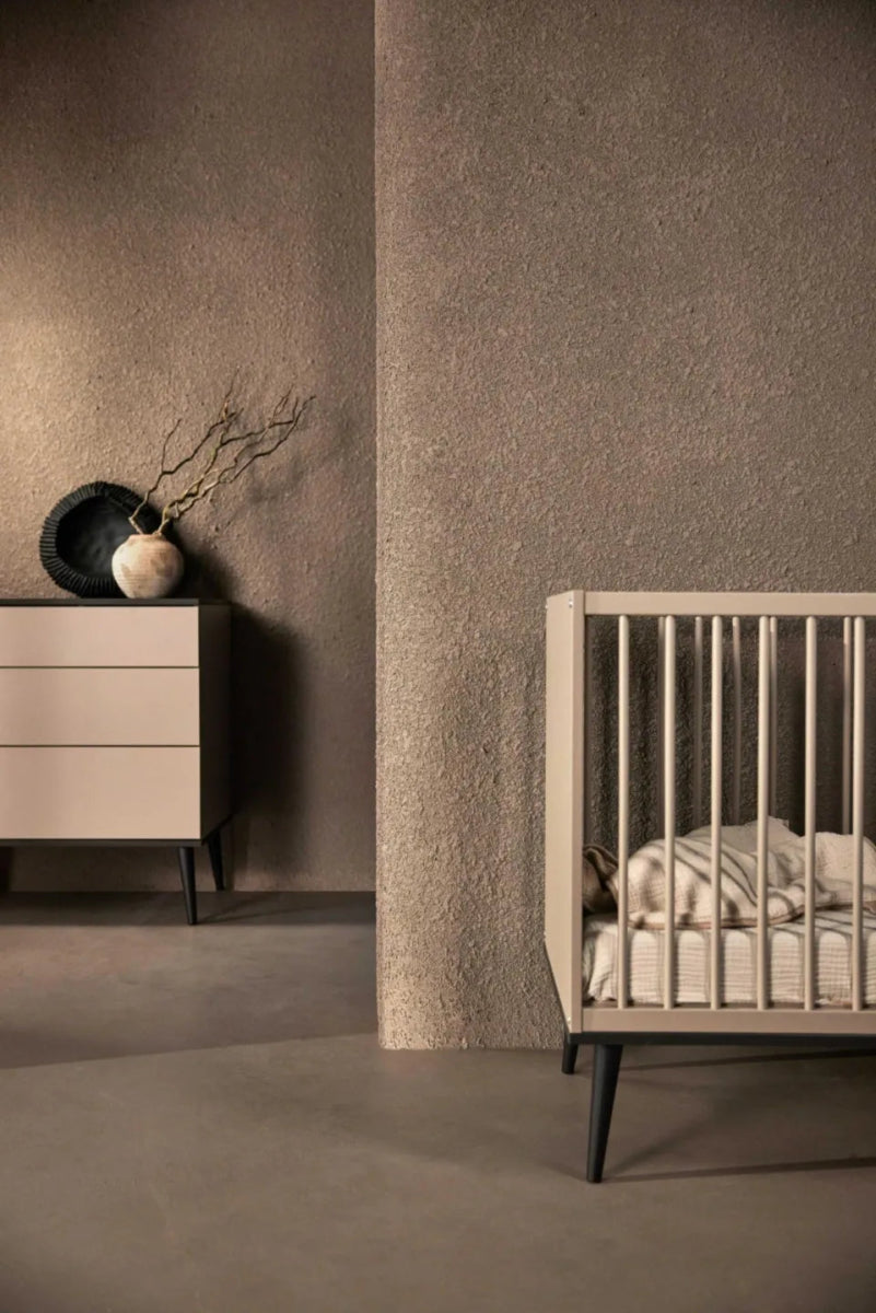 QUAX - Lit Bébé FLOW 120 x 60 cm - Pierre