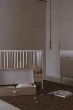 QUAX - Lit Bébé HAI NO KI 60 x 120 Cm - Frêne Noir