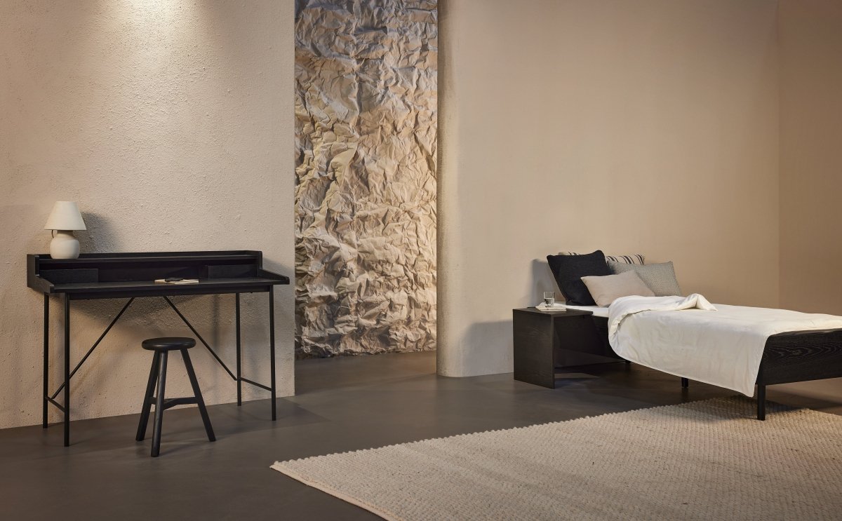 QUAX - Lit Junior HAI NO KI 90 x 200 Cm - Frêne Noir