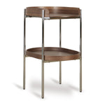 QUAX-Table A Langer Oeuf - Noyer/chrome