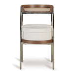 QUAX-Table A Langer Oeuf - Noyer/chrome