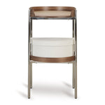 QUAX-Table A Langer Oeuf - Noyer/chrome