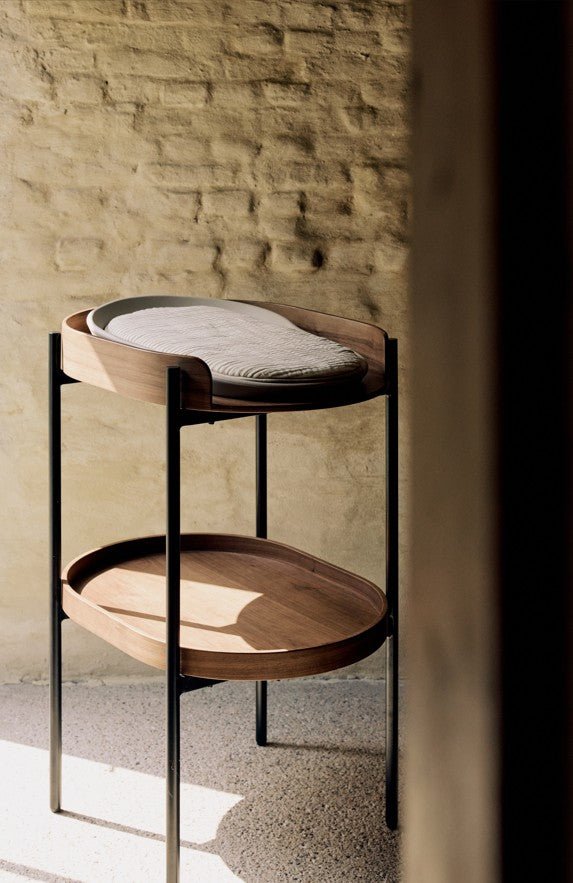 QUAX-Table A Langer Oeuf - Noyer/Noir