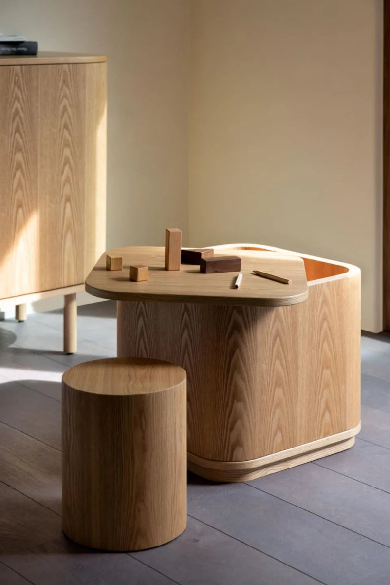 QUAX - Table De Rangement Pour Enfants YUME - Frêne Naturel