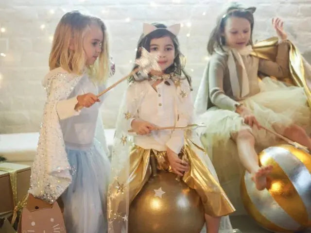 RATATAM KIDS - Ballon Sauteur Doré Pailleté