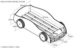 Lit Voiture Panther Power Rouge Avec Matelas 90x200 cm VIPACK