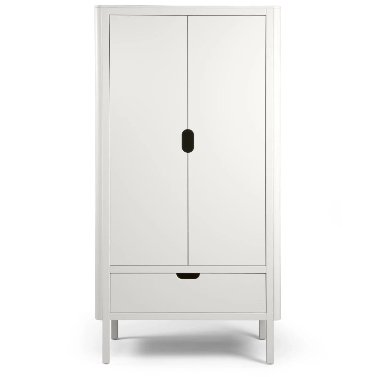 SEBRA - Armoire Sebra, Double Porte, Blanc Classique