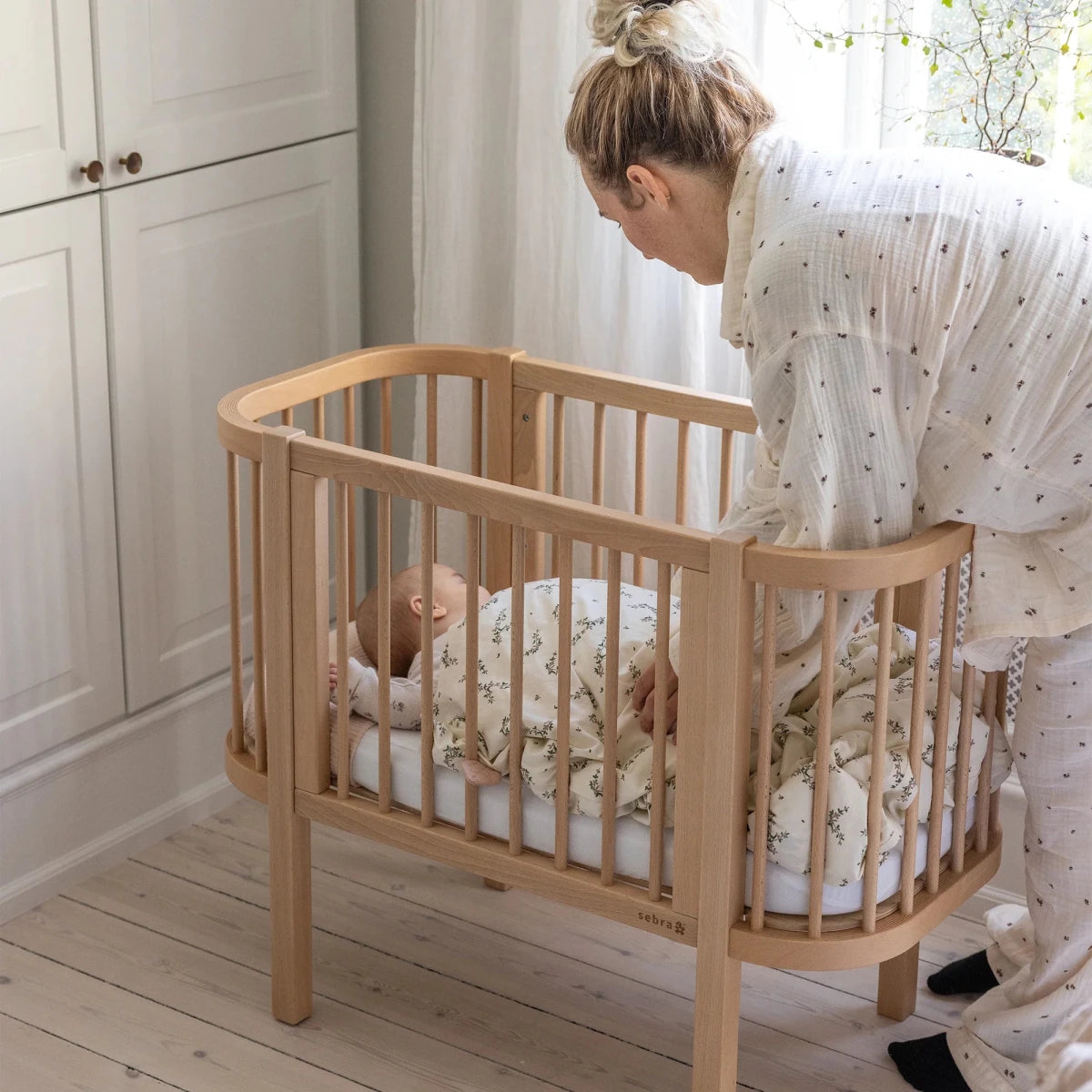 SEBRA - Lit Bébé Cododo Sebra, Édition Bois