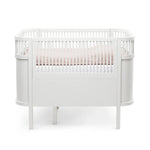 SEBRA - Lit Bébé évolutif Sebra en Bois 70x110 cm - Blanc