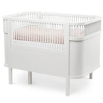 SEBRA - Lit Bébé évolutif Sebra en Bois 70x110 cm - Blanc