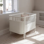SEBRA - Lit Bébé évolutif Sebra en Bois 70x110 cm - Blanc