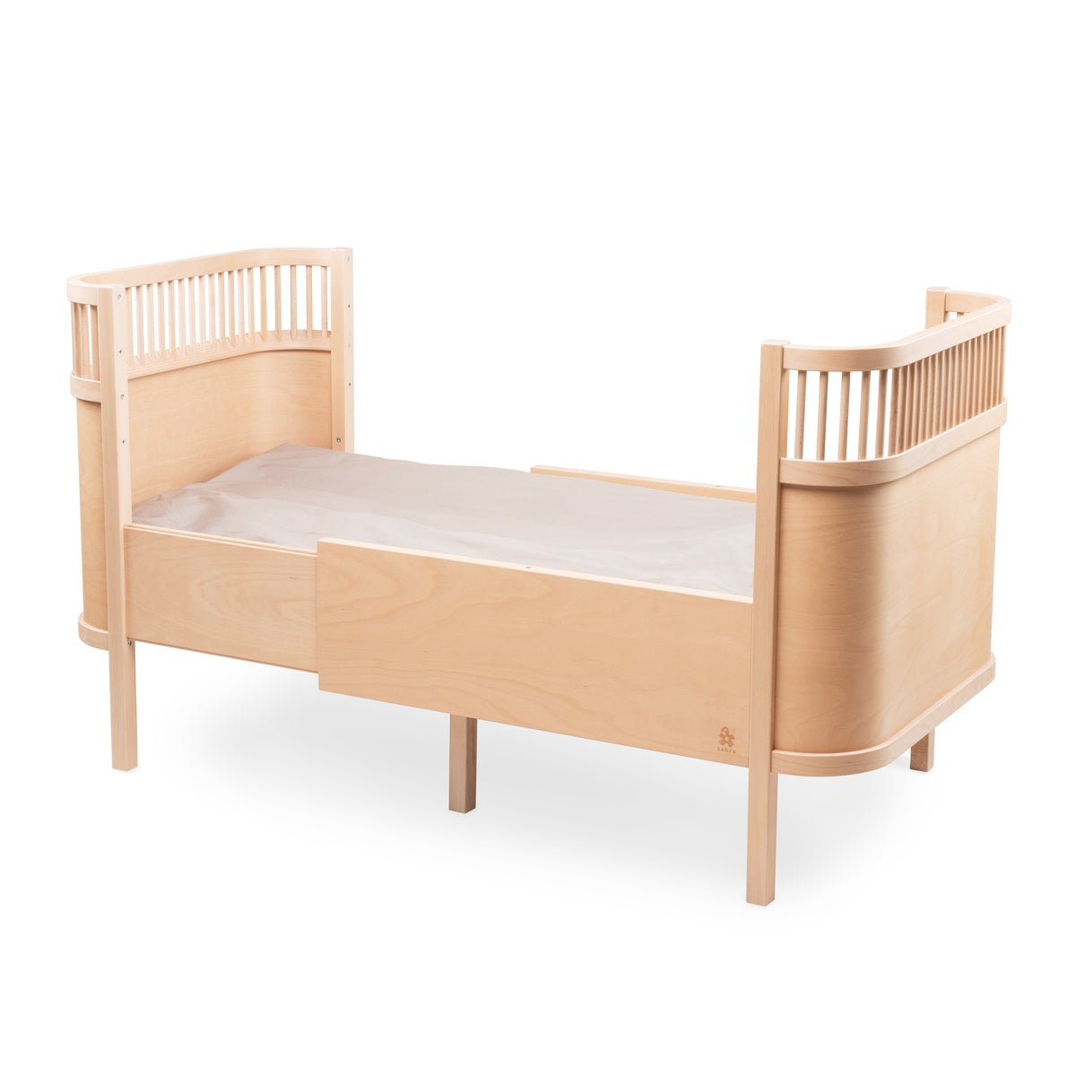 SEBRA - Lit Bébé évolutif Sebra en Bois 70x110 cm - Hêtre