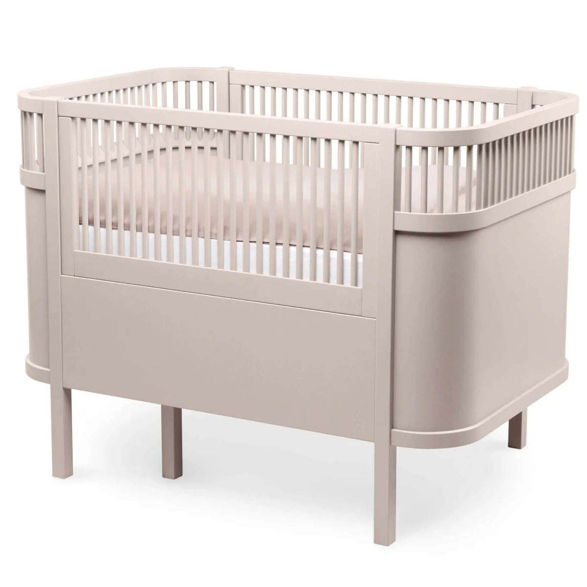 SEBRA - Lit Bébé évolutif Sebra en Bois 70x110 cm - Rose