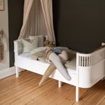 SEBRA - Lit Sebra, Junior & Grow, Blanc Classique, 165 - 200 cm