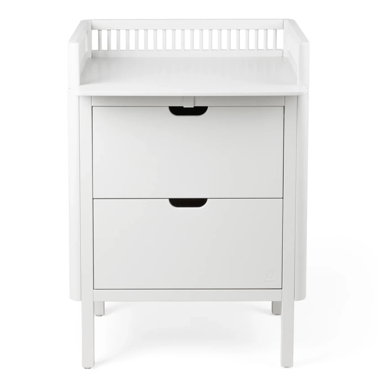 SEBRA - Table À Langer Sebra Avec Tiroirs, Blanc Classique