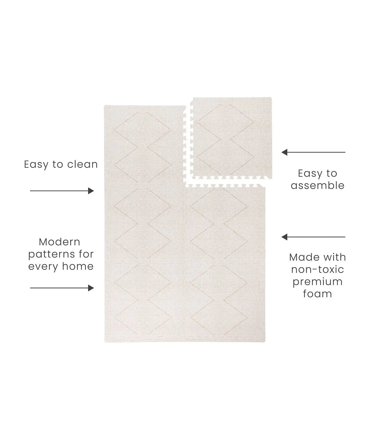 TODDLEKIND - Tapis de Jeu Bébé Tulum - Bone