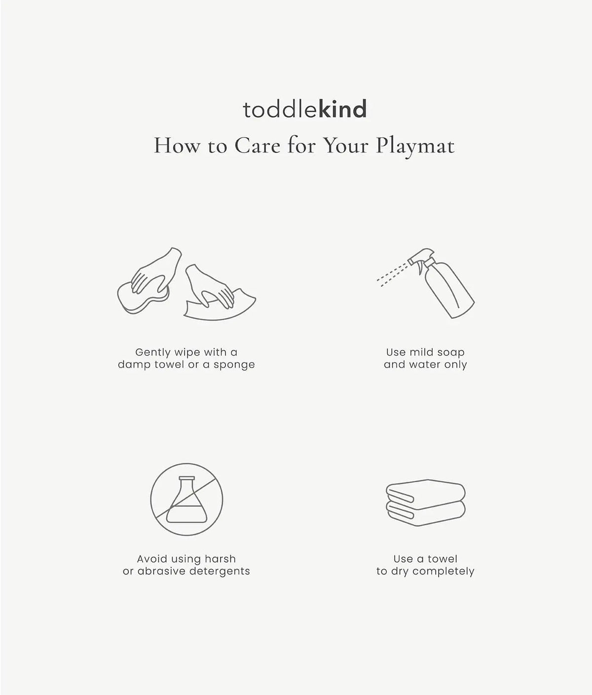 TODDLEKIND - Tapis de Jeu Bébé Tulum - Bone