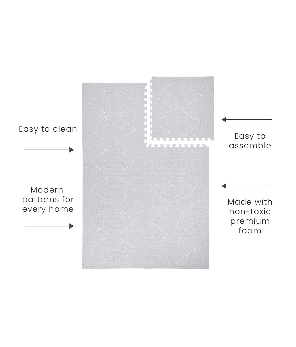 TODDLEKIND - Tapis de Jeu Bébé Tulum - Stone