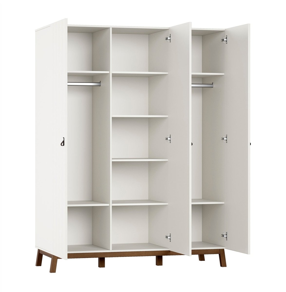 VIPACK-Armoire 3 Portes Sezane – Argile Et Noyer